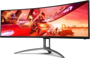49.0” Игровой Монитор AOC AGON AG493QCX / Curved / UltraWide / 32:9 / 144Hz / Black/Silver thumbnav 3