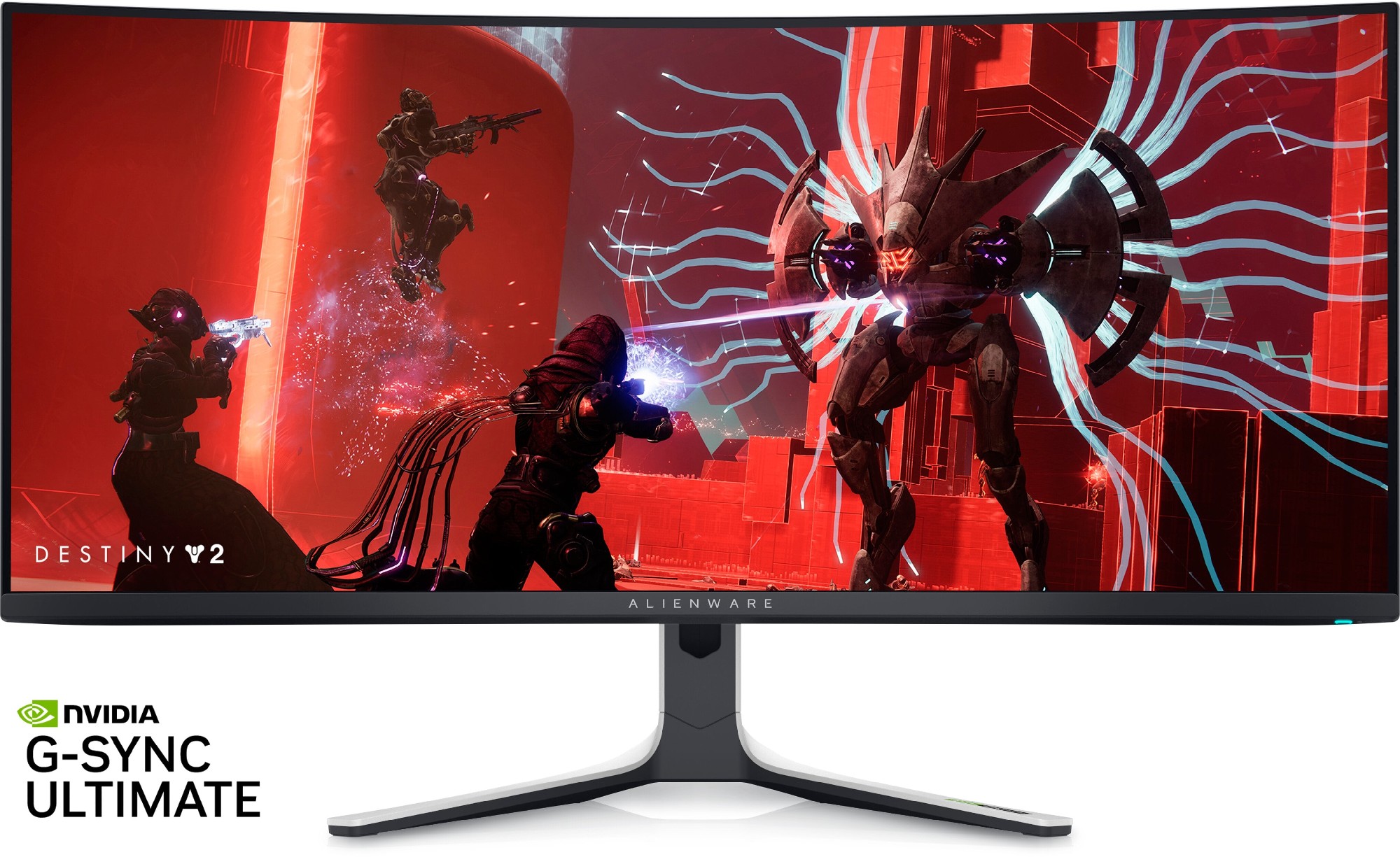 34.1" Monitor Gaming DELL Alienware AW3423DW/ OLED Quantum Dot/ WQHD/ Curved/ 0.1ms/ 21:9/ 165Hz/ Black photo 1