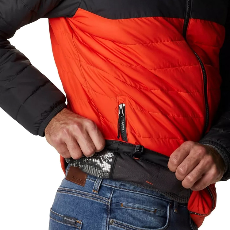Geacă pt Barbati Columbia Powder Lite Hooded Jacket S Rosu photo 5