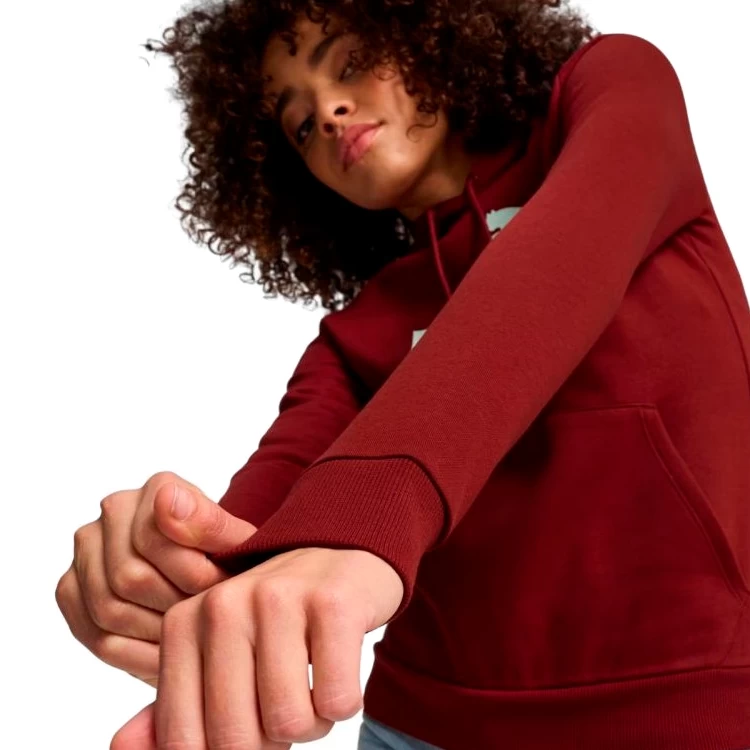 Толстовка Puma ESS Logo Hoodie FL M Бордовый Женский photo 4