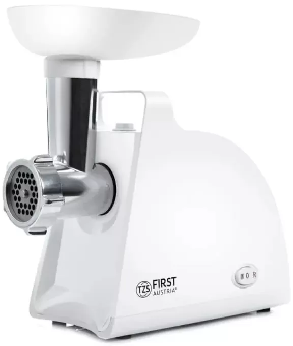 Мясорубка шнековая First FA51413, 1.5 кг/мин, 1000 Вт, Белый photo 1