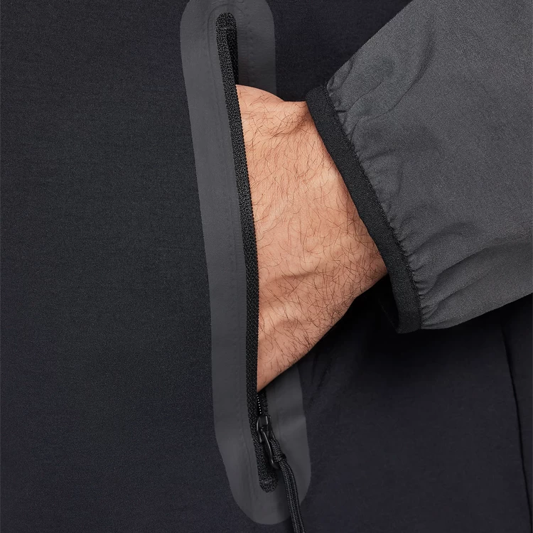 Hanorac pt bărbați Nike M NK TCH WVN WR FZ JKT M Negru-gri photo 5