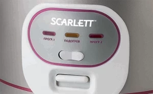 Мультиварка Scarlett SC-413, 500 Вт, 3 программ, Серебристый с белым thumbnav 2