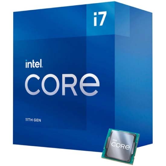 Intel® Core™ i7-11700F, S1200, 2.5-4.9GHz (8C/16T), 16MB Cache, No Integrated GPU, 14nm 65W, tray photo 1