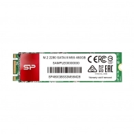 M.2 SATA SSD 480GB Silicon Power Ace M55, Interface: SATA III 6Gb/s, M.2 Type 2280 form factor, Sequential Reads: 560 MB/s/ Writes: 530 MB/s, MTBF 1.5mln, SLC Cash, suports Intel® ISRT, TRIM, NCQ, Phison controller, 3D NAND TLC 