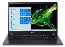ACER Aspire A315-56 Shale Black (NX.HS5EU.024) 15.6" FHD IPS (Intel Core i3-1005G1 2xCore 1.2-3.4GHz, 8GB (4GB onboard+4GB) DDR4 RAM, 256GB PCIe NVMe SSD, Intel UHD Graphics, w/o DVD, WiFi-AC/BT, RJ-45, 2cell, 0.3MP webcam, RUS, Linux, 1.9kg) 