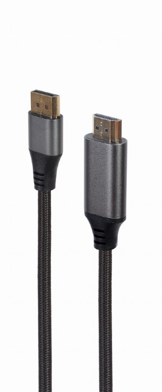 Кабель DP-HDMI Cablexpert CC-DP-HDMI-4K-6, 1.8m photo 1 Кабель DP-HDMI Cablexpert CC-DP-HDMI-4K-6, 1.8m photo 1