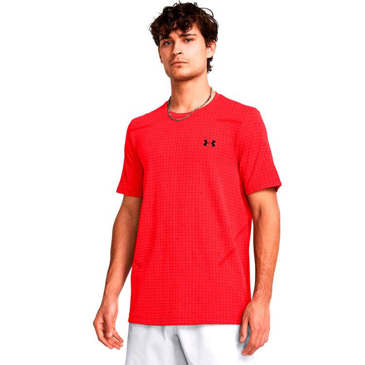 Tricou bărbătesc Under Armour Vanish Seamless Grid SS L Rosu photo 2