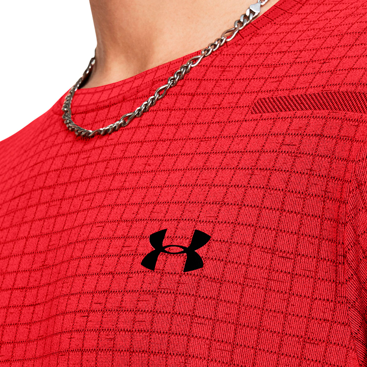 Tricou bărbătesc Under Armour Vanish Seamless Grid SS L Rosu photo 4