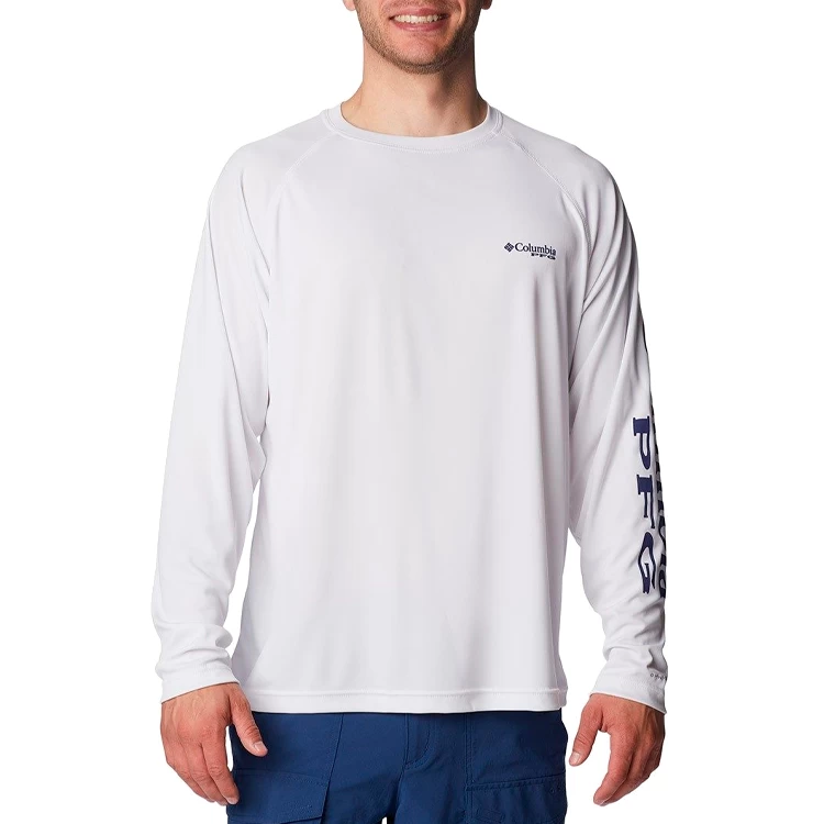 Hanorac pt bărbați Columbia Terminal Tackle LS Shirt M Alb photo 4