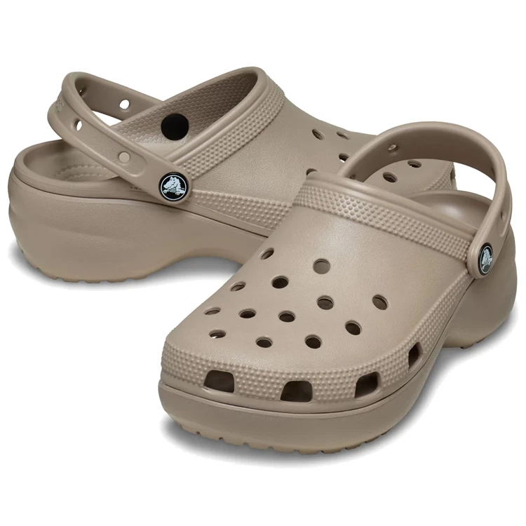 Slapi Crocs Classic Platform Clog W pt Femei / 37-38 / Gri photo 4