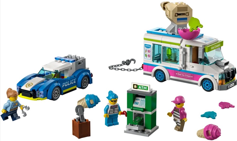 Constructor Lego City Ice Cream Truck Police Chase 60314 de la 5+ ani photo 2