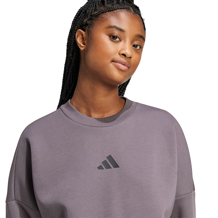 Толстовка Adidas W FI 3S SWT XS Серый Женский photo 4