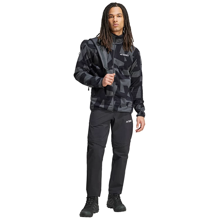 Hanorac pt bărbați Adidas MT AOP FZ FL S Negru photo 3