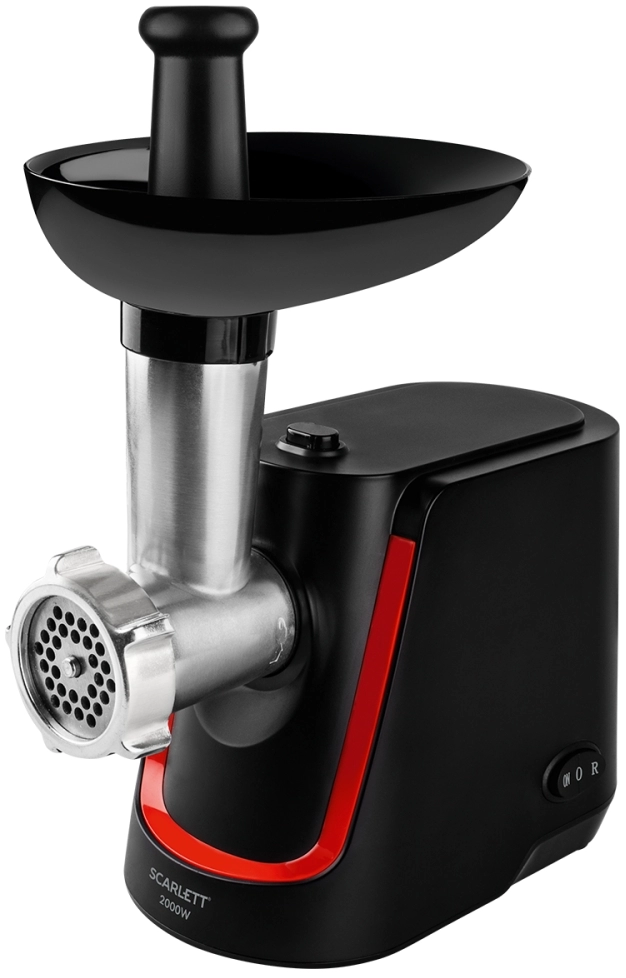 Tocator carne cu cilindru rotativ Scarlett SCMG45M14, 2.5 kg/min, 2000 W, Negru photo 1