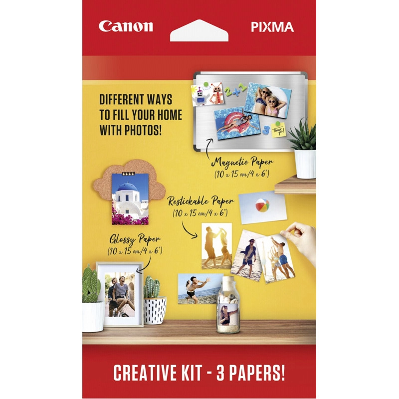 Paper Canon Creative Kit 2 - Pixma Creative Kit (Magnetic Photo Paper MG-101 4x6 (5 sheets) + Restickable Photo Paper RP-101 4x6 (5 sheets) + Glossy II Photo paper 10x15 (50 sheets)) photo 1