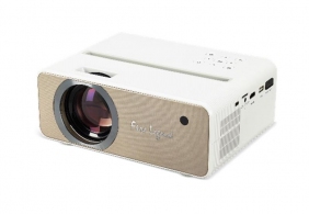 FHD Projector AOPEN (by Acer) QF12 (MR.JU411.001), DLP, 1920x1080, 1000:1, 100Lm, 50000hrs, WiFi, USB, microSD, Multimedia Player: EDTV, HDTV, SDTV, Audio Line-out, HDMI, Bluetooth, 1 x 5W Speakers, White/Gold, 1.3kg thumbnav 1
