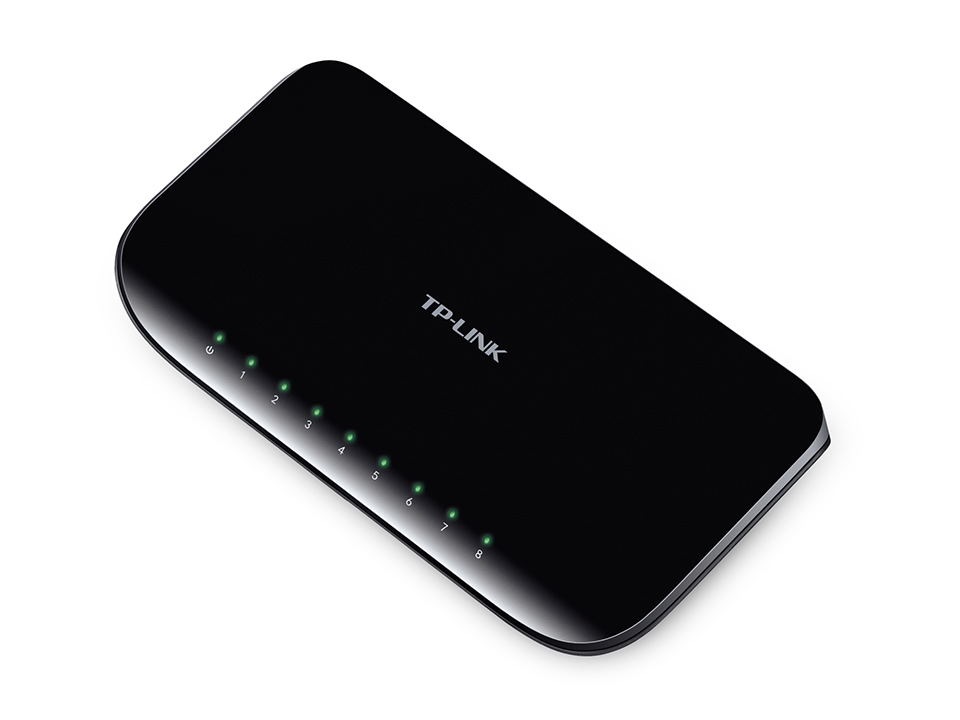 TP-LINK TL-SG1008D  8-port Gigabit Switch, 8 10/100/1000M RJ45 ports, plastic case photo 2