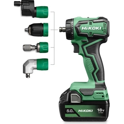 Шуруповёрт DS18DD Quick 18V 5Ah чемодан HSC + 4 насадки HITACHI photo 1