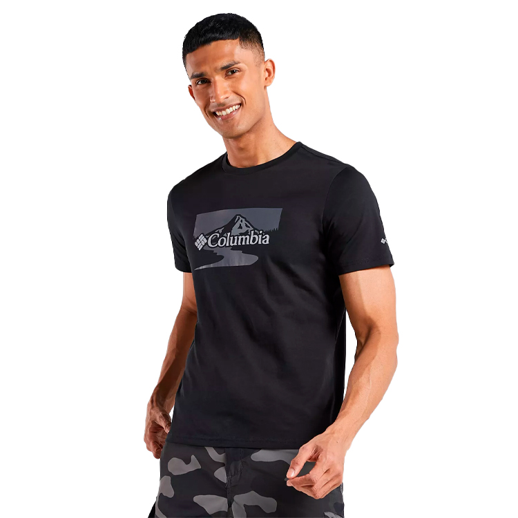 Tricou bărbătesc Columbia Path Lake Graphic Tee II S Negru photo 1 Tricou bărbătesc Columbia Path Lake Graphic Tee II S Negru photo 1