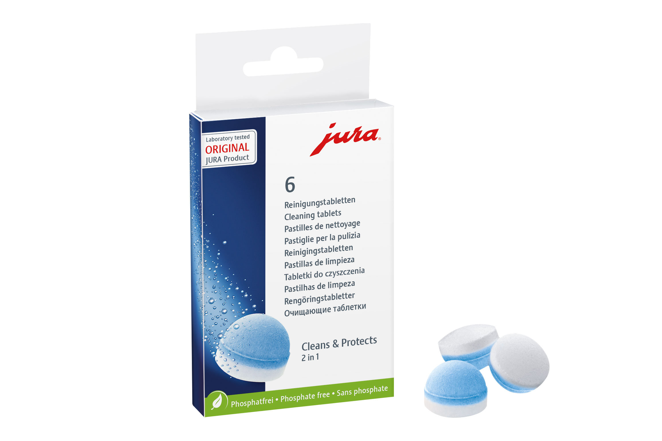 Pastlile p/u curatirea automatului de cafea Jura 2in1 6buc, 62715 photo 1 Pastlile p/u curatirea automatului de cafea Jura 2in1 6buc, 62715 photo 1