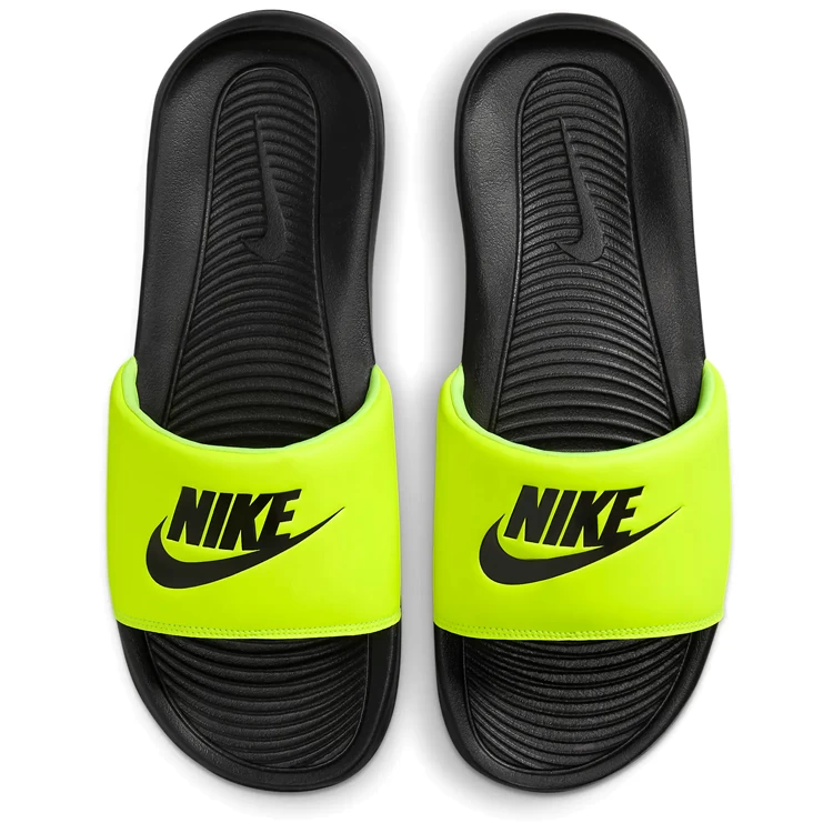 Slapi Nike VICTORI ONE SLIDE pt Barbati / 46 / Negru-galben photo 4