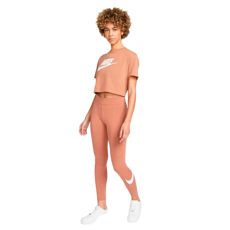 Легинсы Nike W NSW ESSNTL GX MR LGGNG SWSH S Коричневый Женский photo 5