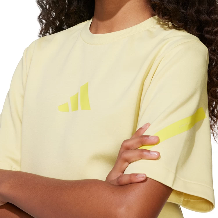 Футболка Adidas J ZNE TEE / Женский / 152 / Желтый photo 5