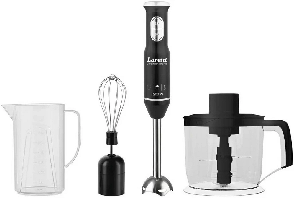 Blender Submersibil Laretti LRFP7315 Negru / 2 viteze / 800 ml photo 1