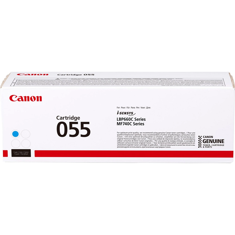 Laser Cartridge Canon 055 (3015C002), cyan (2100 pages) for MF742Cdw, MF744Cdw, MF746Cx, LBP663Cdw, LBP664Cx photo 1