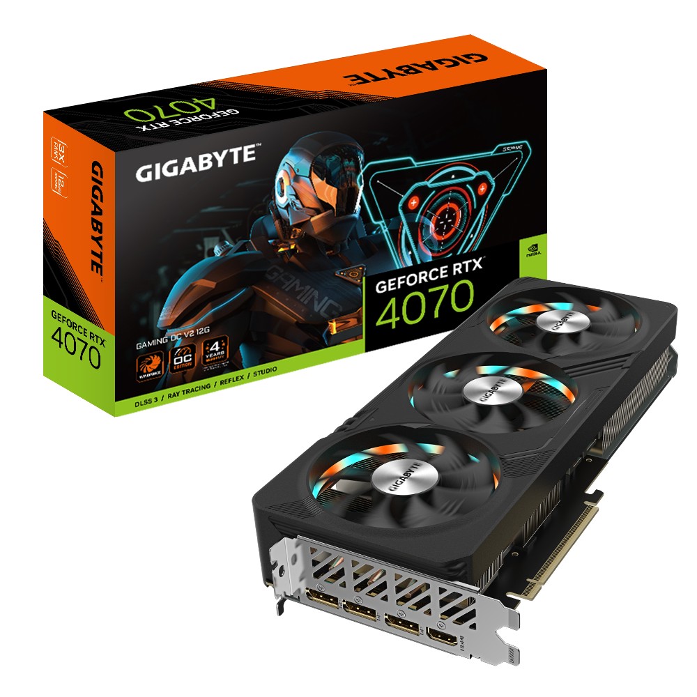 Placa video Gigabyte GeForce RTX 4070 GAMING OC V2/ 12GB / GDDR6X / 192bit photo 1