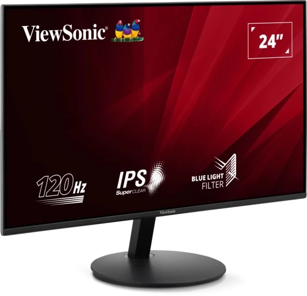 23.8” Monitor VIEWSONIC VA24E1-H / 120Hz/ 5ms / Black photo 3
