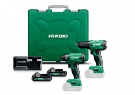 Set Masina de insurubat DS18DA + Impact WH18DA 18V 2Ah HITACHI 