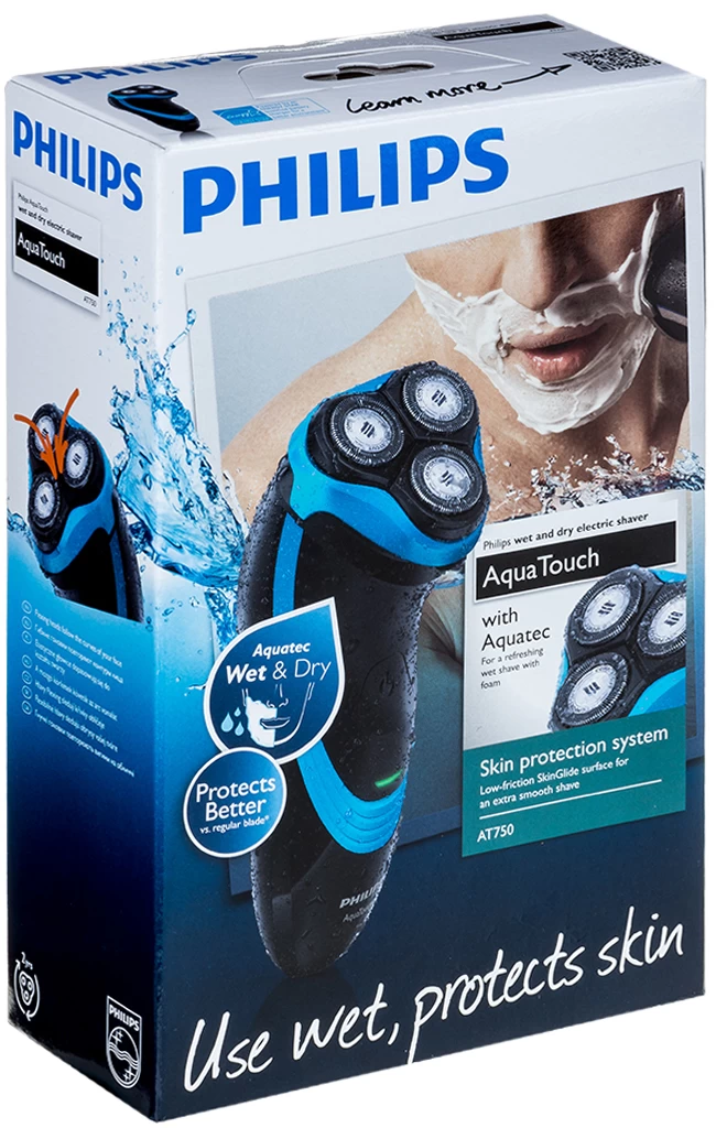 Электробритва Philips AT750 Черный с серым photo 5