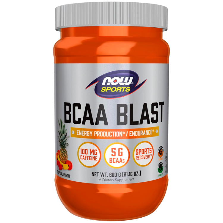 Complex Pre-antrenament Now Sports BCAA Blast Powder, Tropical Punch Flavor photo 1