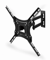 TV-Wall Mount for 32-55"- Gembird "WM-55RT-04", Rotate &amp; Tilt, max. 30 kg, Rotation 90°, Tilting angle 15°, Distance TV to Wall: 60-370 mm, max. VESA 400 x 400, Black 