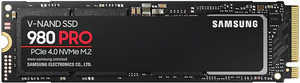 M.2 NVMe SSD 1.0TB  Samsung SSD 980 PRO, PCIe4.0 x4 / NVMe1.3c, M2 Type 2280 form factor, Seq. Read: 7000 MB/s, Seq. Write: 5000 MB/s, Max Random 4k: Read /Write: 1000,000/1000,000 IOPS, Samsung Elpis Controller, 1GB LPDDR4, V-NAND 3-bit MLC thumbnav 1