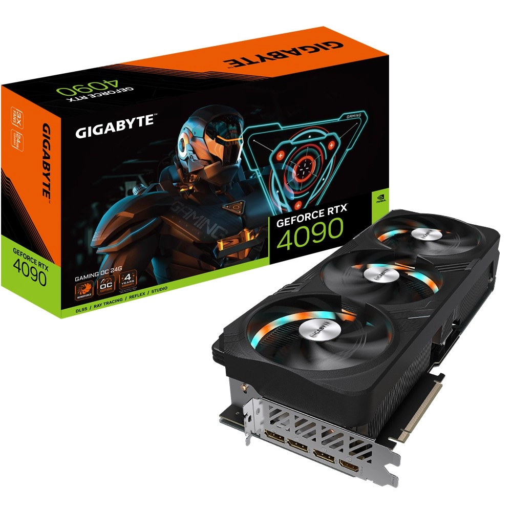 Видеокарта Gigabyte GeForce RTX 4090 GAMING OC 24G / 24GB / GDDR6X / 384bit photo 1
