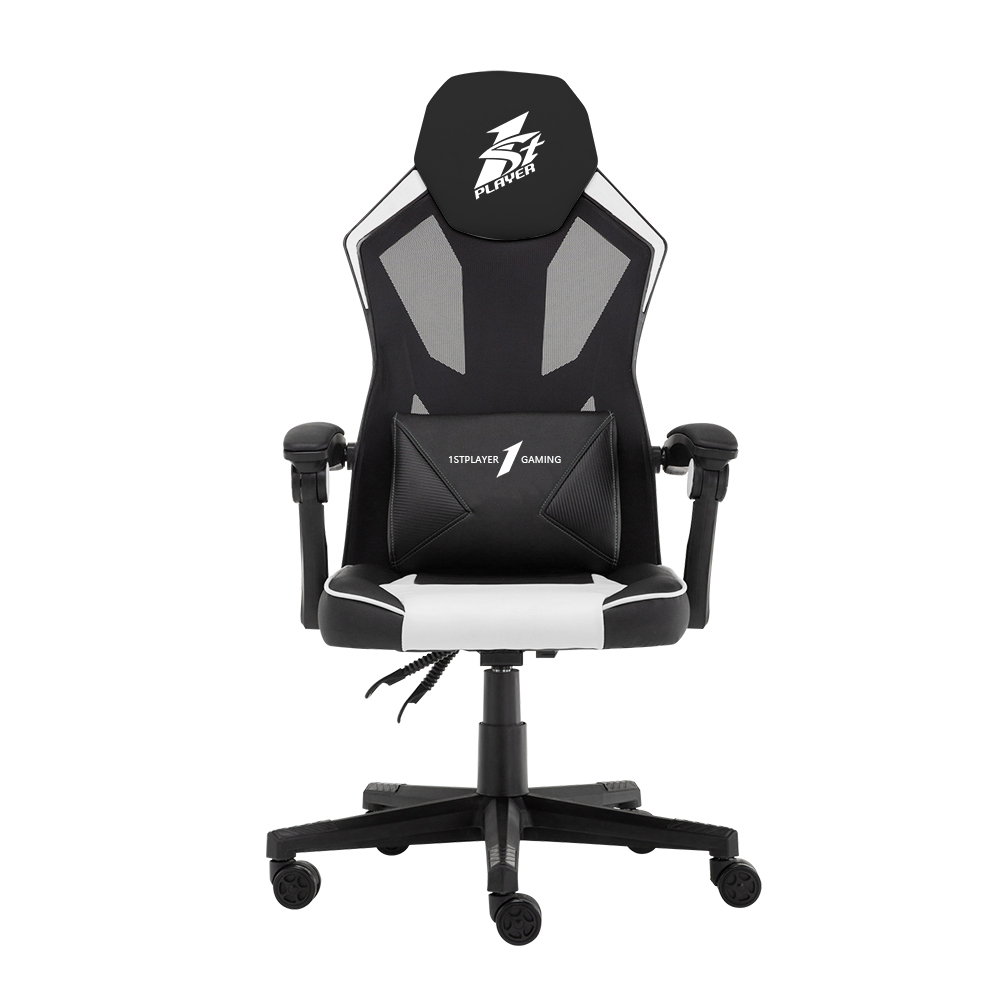 Fotoliu Gaming 1STPLAYER P01/ 120kg/  Moving armrest/ Black/White photo 1