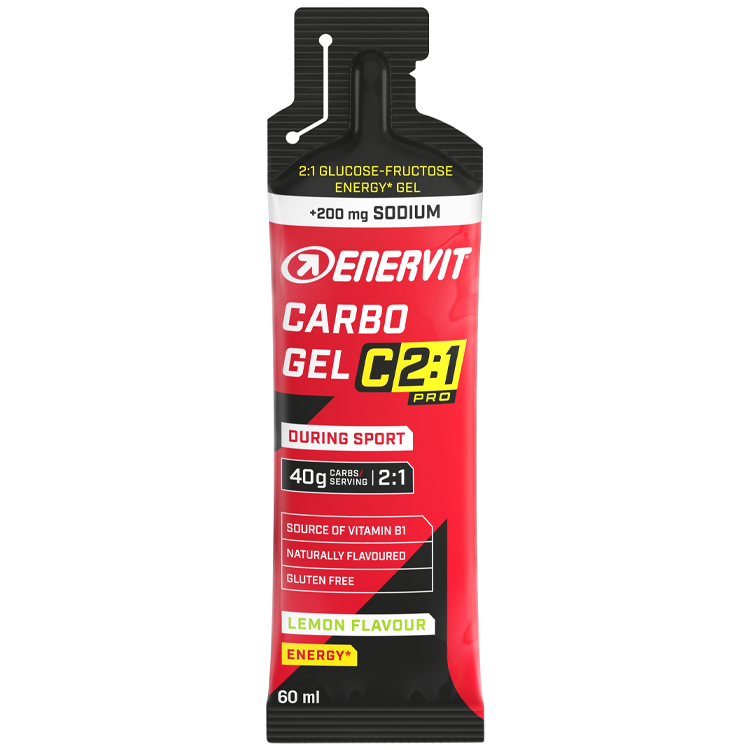 Supliment energetic ENERVIT Carbo Gel C2:1+sodium lemon photo 1