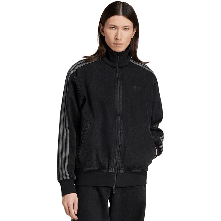 Hanorac pt bărbați Adidas DENIM FB TT S Negru photo 3