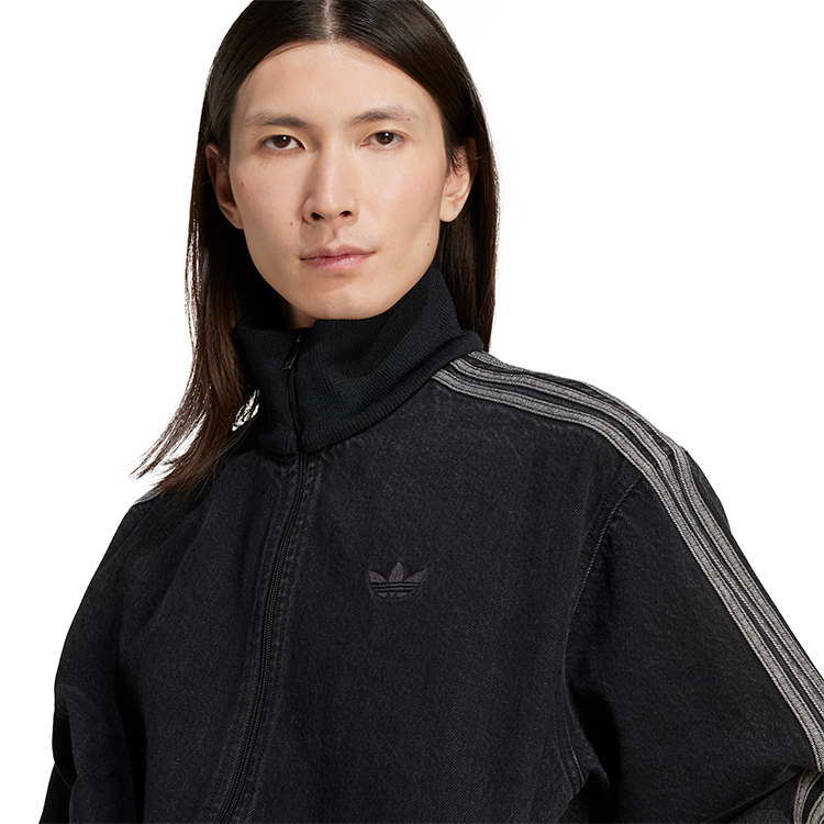 Hanorac pt bărbați Adidas DENIM FB TT S Negru photo 4