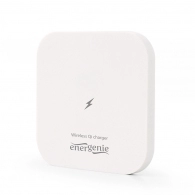 Wireless Qi Charger - Gembird EG-WCQI-02, 5W, square, output: 5V DC up to 1 A, Input: 5 V DC up to 2 A, compatible with all Qi wireless charging smartphones, White 