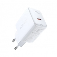 USB Charger  ACEFAST A1, Single port, USB-C, PD3.0 20W, Total output: 20W, QC3.0, White 