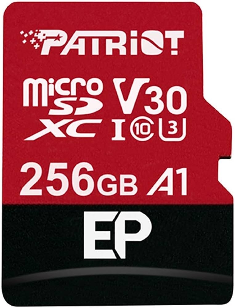 Карта памяти microSD Patriot EP Series V30/ 90Mbps/ 256GB + SD adapter photo 1