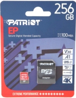 Карта памяти microSD Patriot EP Series V30/ 90Mbps/ 256GB + SD adapter thumbnav 2