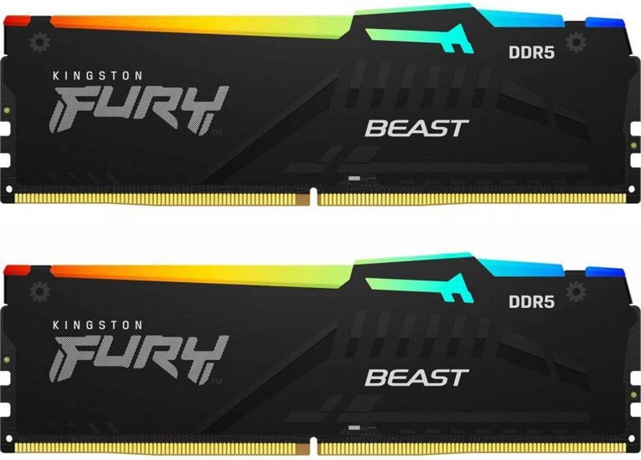 Опреативная память Kingston FURY Beast RGB EXPO DDR5 5600MHz 16GB (Kit of 2*8GB) photo 1