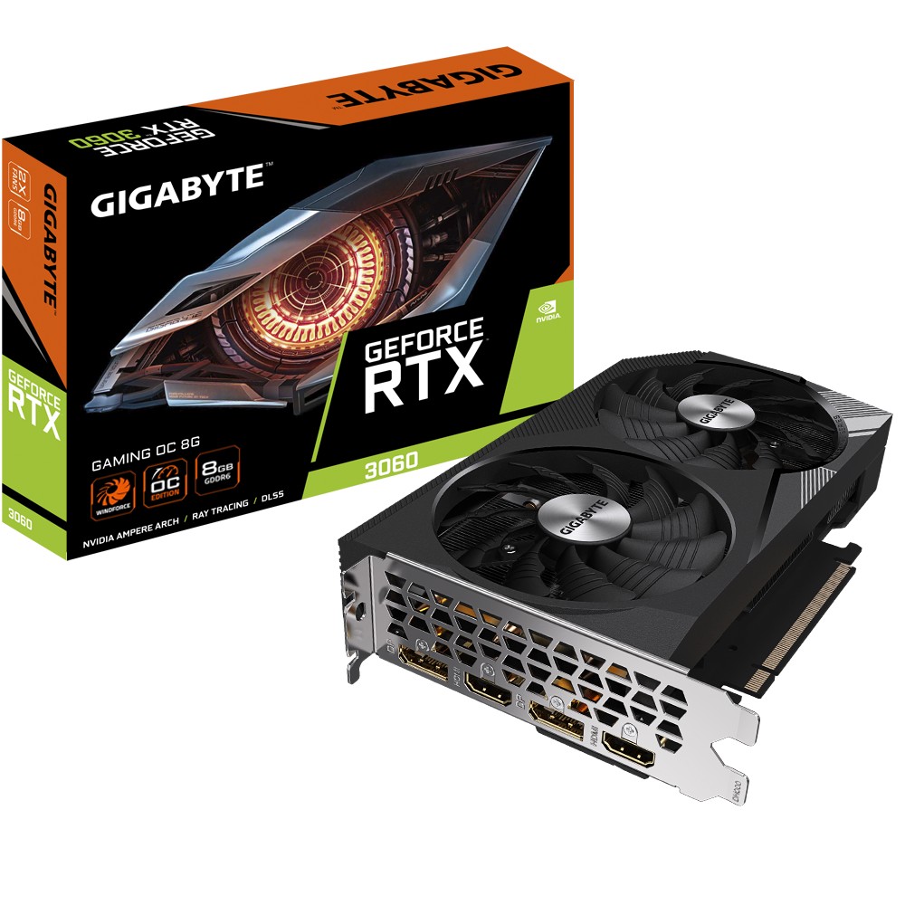 Placa video GIGABYTE GeForce RTX 3060 GAMING OC / 8G / GDDR6 / 128Bit photo 1