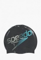 Casca de inot silicon Speedo SLOGAN PRT CAP AU BLACK/GREEN 