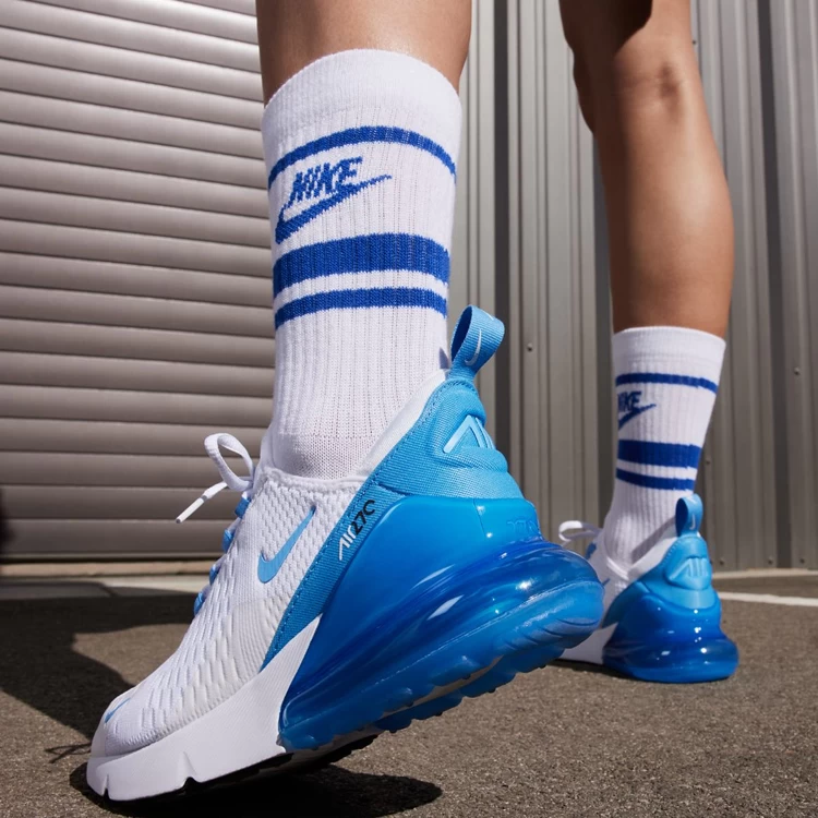 Incaltaminte Sport Nike W AIR MAX 270 pt Femei / 42.5 / Alb-albastru photo 4